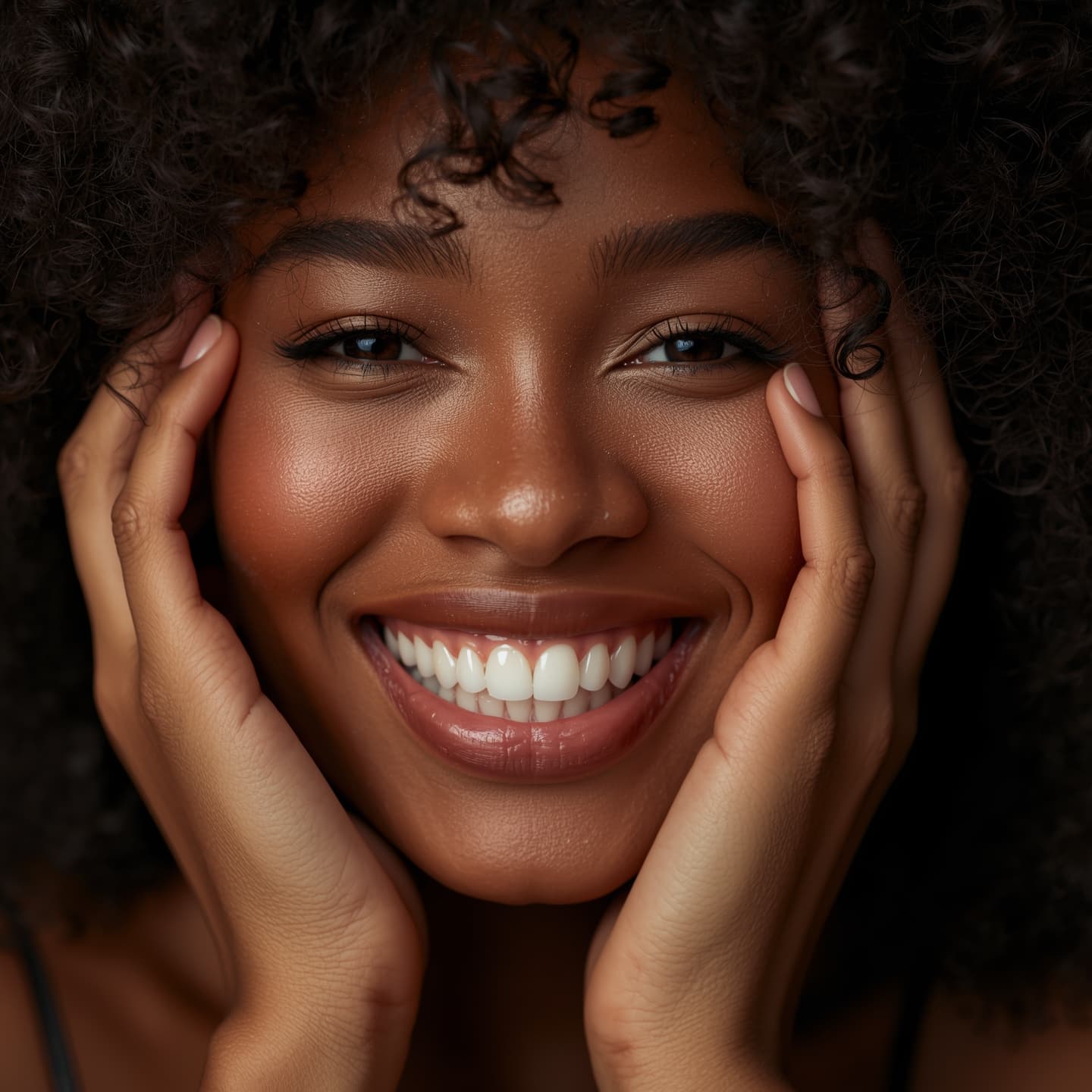 Professional teeth whitening transformation